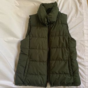 Olive Green Puffer Vest